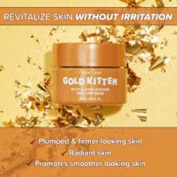 NIB- I DEW CARE Revitalizing Golden Peel Of Mask, Gold Kitten, .30 fl oz/9 mL - Picture 4 of 6